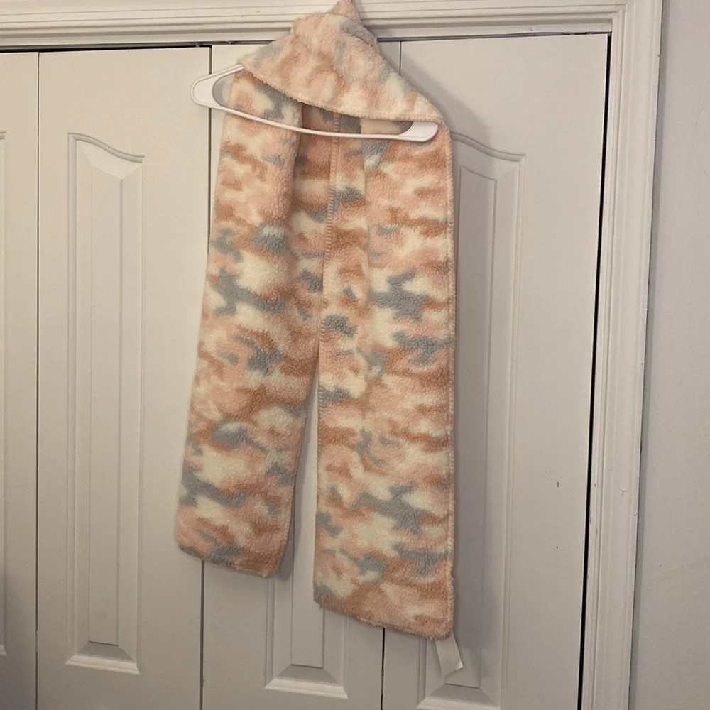 Jenni Multi Color Faux Fur Scarf Blush